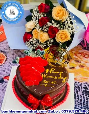 Combo Bánh Kem Và Hoa Tươi 61